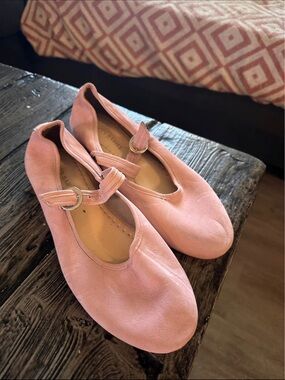 Poppy Barley Blush Pink Mary Jane Flats with Buckle